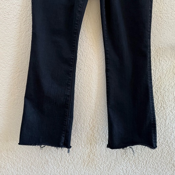 Mother Jeans The Hustler Ankle Fray High Denim Casual Comfort Not Guilty Black - Picture 6 of 14